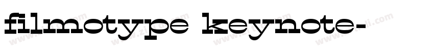filmotype keynote字体转换